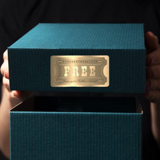 Golden Ticket geeft een sterrennummerboier toe Etiket