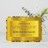 Golden Ticket zal je mijn Bridesmaid zijn Kaart (Staand voorkant)