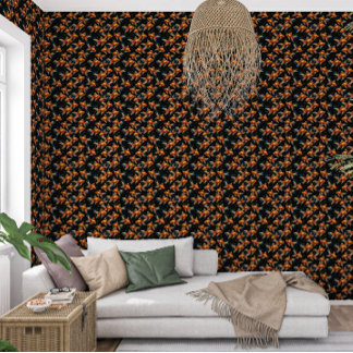 Golden Tide Reverie | Luxe Goudvis Airbnb Behang