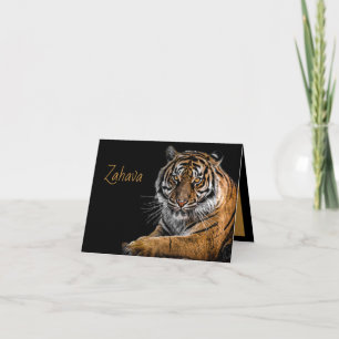 Golden Tiger Bedankt Opmerking Kaart