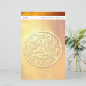 Golden Tiger Chinese nieuwjaarsgepersonaliseerde S (Staand voorkant)