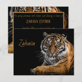 Golden Tiger Enclosure Card Informatiekaartje (Voorkant / Achterkant)