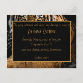 Golden Tiger Enclosure Card Informatiekaartje (Achterkant)