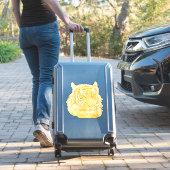 Golden Tiger Face oerwoud safari Animal natuur art Sticker (Koffer Insitu)