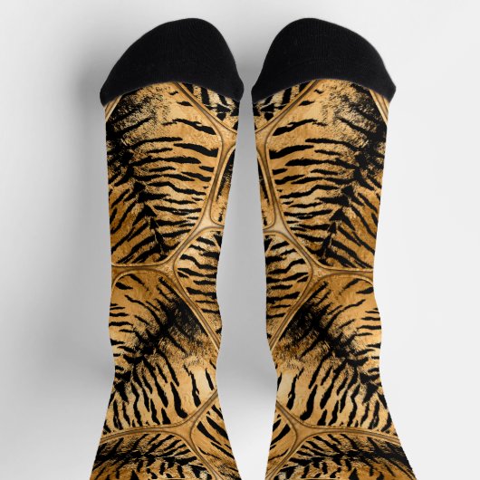 Golden Tiger Faux Cells Sokken (Top)