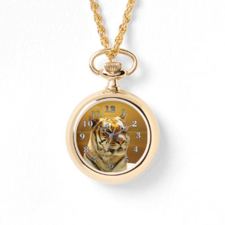 Golden Tiger Horloge