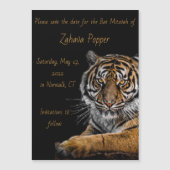 Golden Tiger Magnetic Save the Date Card (Voorkant)