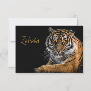 Golden Tiger-reactiekaart RSVP Kaartje