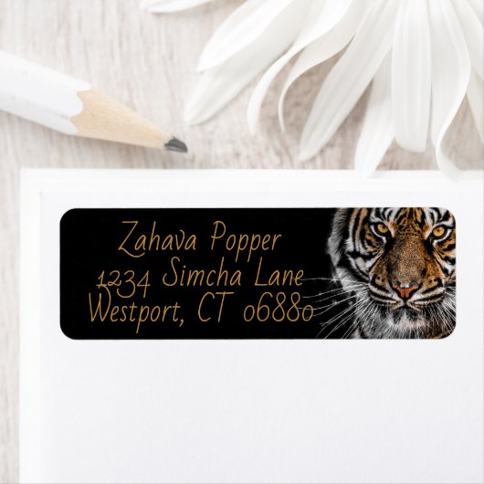 Golden Tiger Return Address Labels (Insitu)
