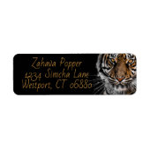 Golden Tiger Return Address Labels (Voorkant)