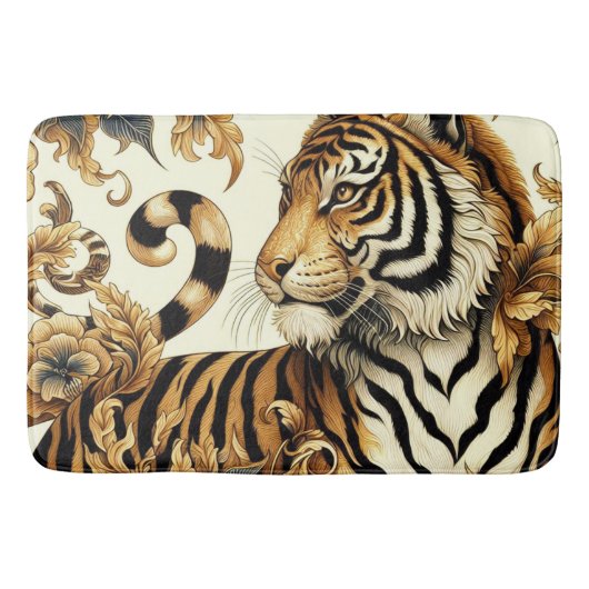 Golden Tiger schilderij Badmat (Voorkant)