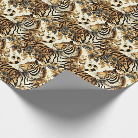  Golden Tiger schilderij Cadeaupapier (Hoek)