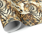  Golden Tiger schilderij Cadeaupapier (Rol Hoek)