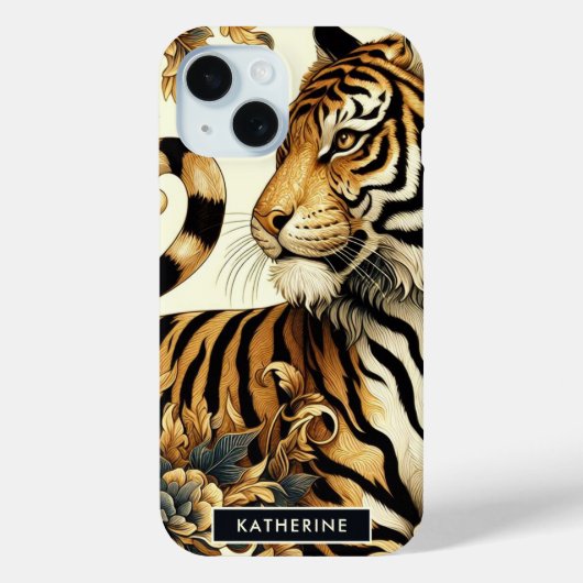  Golden Tiger schilderij Case-Mate iPhone Case (Achterkant)