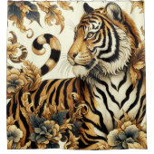  Golden Tiger schilderij Douchegordijn (Voorkant)