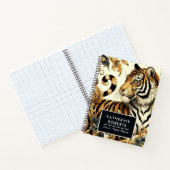  Golden Tiger schilderij Notitieboek (Binnen)