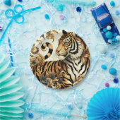  Golden Tiger schilderij Papieren Bordje (Feest)