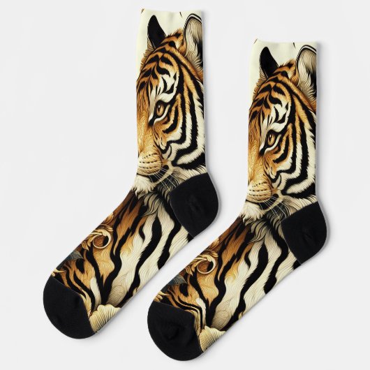  Golden Tiger schilderij Sokken (Links)