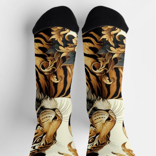 Golden Tiger schilderij Sokken (Top)