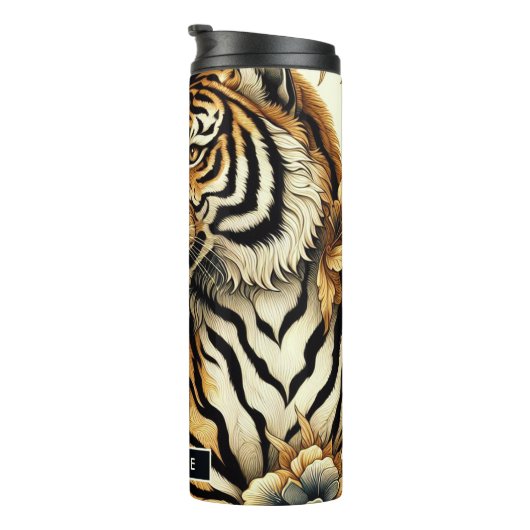  Golden Tiger schilderij Thermosbeker (Geroteerd rechts)