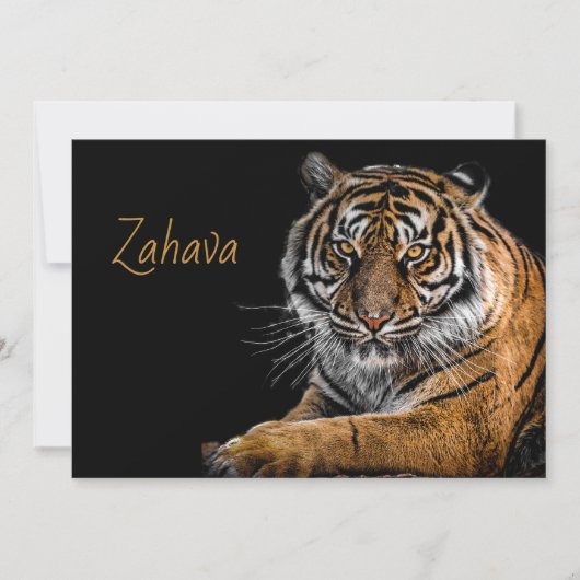 Golden Tiger Uitnodiging (Voorkant)