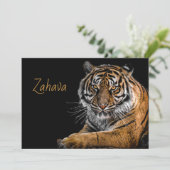Golden Tiger Uitnodiging (Staand voorkant)