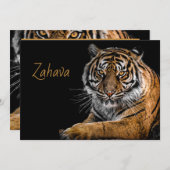 Golden Tiger Uitnodiging (Voorkant / Achterkant)