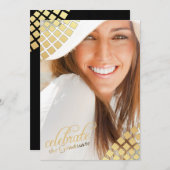 Golden Tiles Foto Uitnodiging (Voorkant / Achterkant)