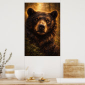 Golden Timber | Beer Wildlife Kunst | Poster (Keuken)