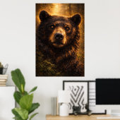 Golden Timber | Beer Wildlife Kunst | Poster (Thuiskantoor)