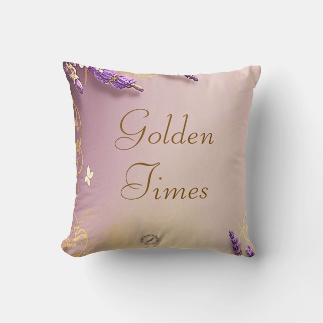 Golden Times Pillow Schmidt Stationery Kussen (Voorkant)