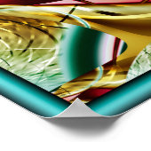 Golden Tinsel Spiral Poster (Hoek)