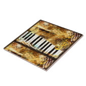 Golden toetsenbord tegeltje (Zijkant)