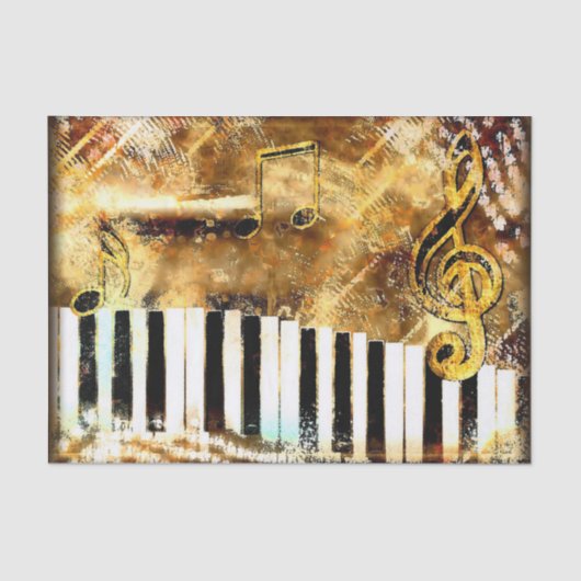 Golden toetsenbord tissuepapier (Voorkant)