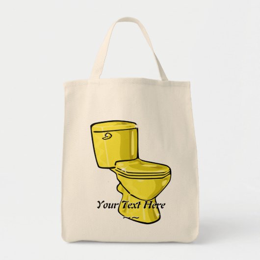 Golden Toilet Canvas tas (Voorkant)