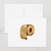 Golden Toilet Paper Briefkaart (Voorkant / Achterkant)