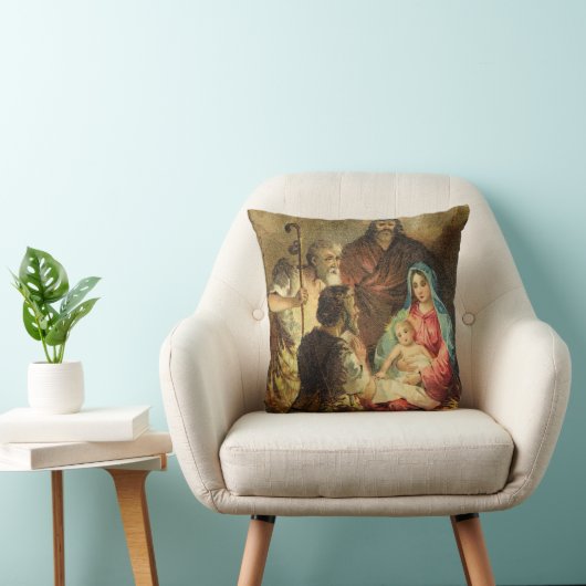 Golden Tones  Natitivity Scene Kussen (Stoel)