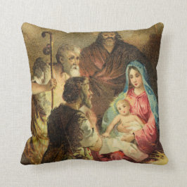 Golden Tones  Natitivity Scene Kussen