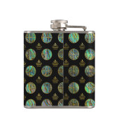 Golden Tortoise/Turtle Feng Shui Abalone Shell Heupfles (Achterkant)