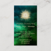 *~* Golden Totem Sacred Geometry Light Rays -  Visitekaartje (Achterkant)
