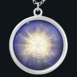 *~* Golden Totem - Sacred Geometry Light Rays Zilver Vergulden Ketting<br><div class="desc">JEWELRY MET INTENTIE (R) - Energetisch verbeterde juwelen. Sacred Geometry Triangle Mandala & 3rd Eye plus bundels licht en energie. Als professionele verafgelegen spirituele energiegenezer sinds 2001 heb ik geleerd, ontwikkeld en gebruik gemaakt van de kracht van de intentie om energie te genezen. Al mijn JEWELRY MET INTENTIE (R) draagt...</div>