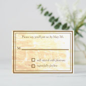 Golden Traditions RSVP-kaart RSVP Kaartje (Staand voorkant)