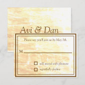 Golden Traditions RSVP-kaart RSVP Kaartje (Voorkant / Achterkant)