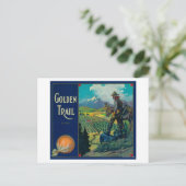 Golden Trail Oranje Label #2Success, CA Briefkaart (Staand voorkant)