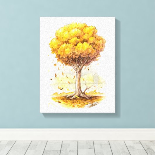 Golden Tranquility Canvas Afdruk (Insitu (Houten vloer))