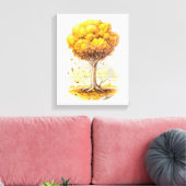 Golden Tranquility Canvas Afdruk (Insitu (Woonkamer))