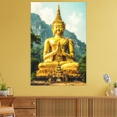 Golden Tranquility Canvas Afdruk (Insitu (Woonkamer))