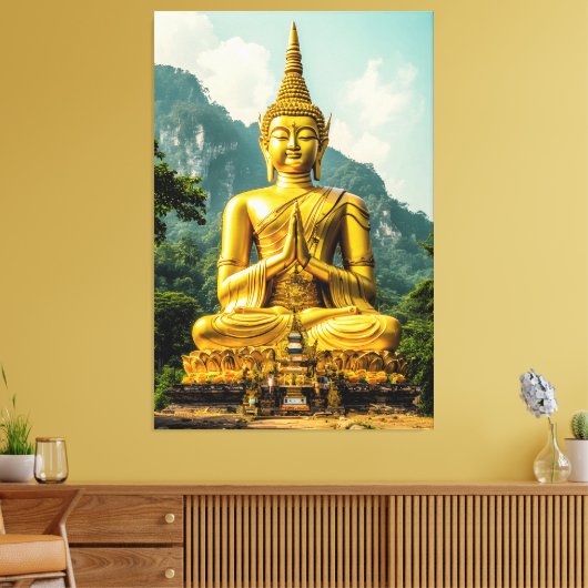 Golden Tranquility Canvas Afdruk (Insitu (Woonkamer))