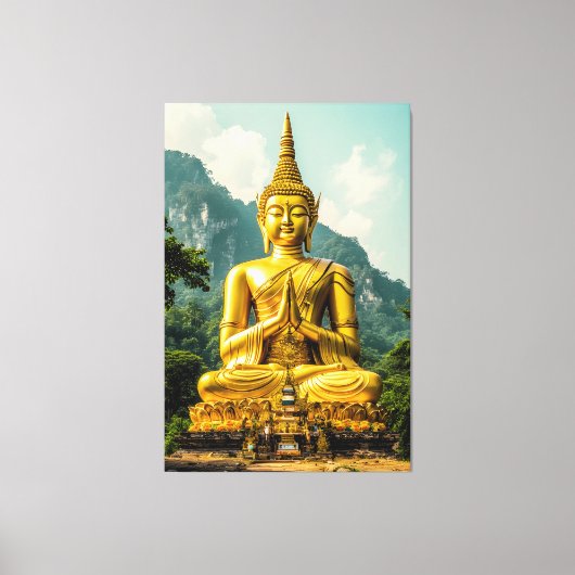 Golden Tranquility Canvas Afdruk (Voorkant)