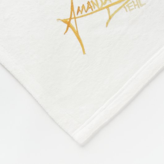 Golden Tranquility Fleece Deken (Hoek)